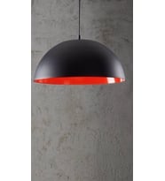 RİOLİGHT PARLAK SİYAH İÇİ KIRMIZI TEKLİ METAL SARKIT ÇAP: 40CM