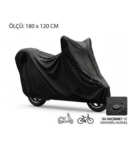Scooter Ebike Bisiklet Branda Toz Su Geçirmez 180x120cm Motosiklet Örtüsü Koruyucu Branda
