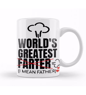 Worlds Greatest Farter 02 Kupa Bardak Porselen