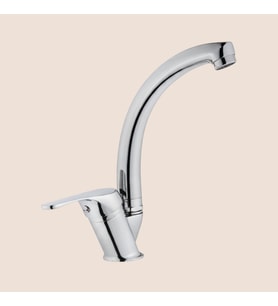 Fildişi Rio Tezgah Üstü Lavabo Bataryası Kuğu