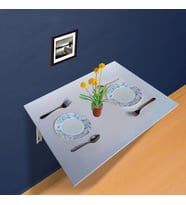 Tulip Life 90 x 60 cm Duvara Monte Katlanır MDF Masa TLPM01M (Beyaz)