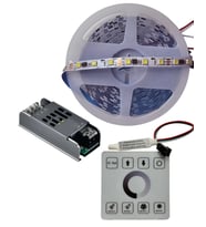 10 Metre 12 Volt 60 Pixel Ledli 8 mm 6500K Beyaz İç Mekan Led Dokunmatik Duvar Kontrol Ünitesi 10A T