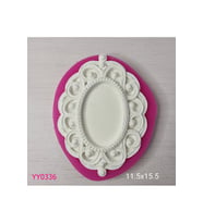 YY0336 Desenli Elips Çerçeve Silikon Kalıp