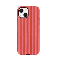 iPhone 15 Vorian Çift Katmanlı MagSafe Kılıf Tomato Red Stripe