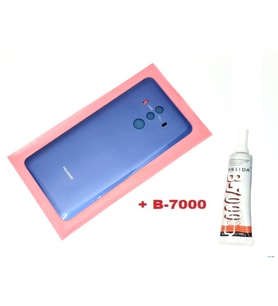 Huawei Uyumlu MATE 10 Pro Arka Pil Batarya Kapağı (CAM+B-7000) MAVİ