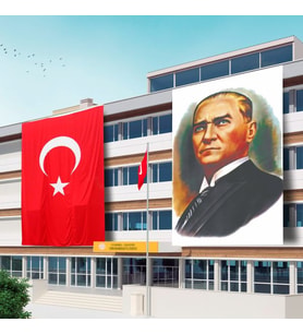 300x450 Atatürk Posteri ve Türk Bayrağı Raşel Kumaş-6