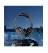 Kablosuz Kulak Üstü Kulaklık, Stereo Ses, Şarj Edilebilir Pil, Koşu ve Müzik Dinleme için USB Uyumlu (Siyah)