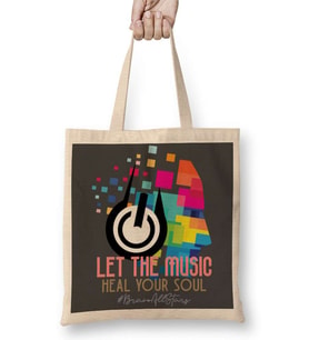 Lyric Typography Bez Çanta Uzun Saplı