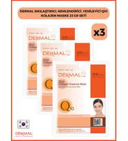 Dermal Sıkılaştırıcı, Nemlendirici, Yenileyici Q10 Kolajen Maske 23 Gr 3 Adet