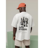Tokyo Revengers Baskılı Unisex Tişört, Oversize Anime Tişört
