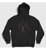 Presmono Unisex Siyah Tree Gojira Kapüşonlu Sweatshirt 53556tt
