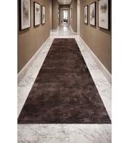 Eko Halı Siena Dye Dark Brown El Dokuma Yolluk (Acı Kahve)