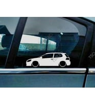 Golf Mk6 Kelebek Cam Oto Sticker 17 CM 2 Adet