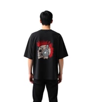 Punk Müzik Ruhuna Saygı Baskılı Erkek Oversize Tişört