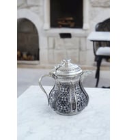 BAKIR SÜTLÜK SOSLUK NAKIŞ İŞLEMELİ GÜMÜŞ RENK (1LT KALAYLI)