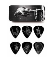 Jim Dunlop Jimi Hendrix Silver Portrait 6lı Pena Seti (Medium)