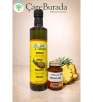 ÇareBurada Ananaslı Detoks Sirke 500 ml. + ShiffaHome Bromelain 60 Tablets
