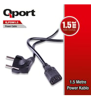 QPORT Q-POW1.5 1.5MT POWER KABLO