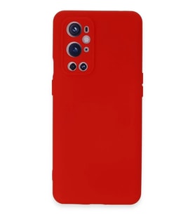 Newface One Plus 9 Pro Kılıf Nano içi Kadife Silikon - Kırmızı