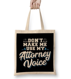 Lawyer Law School Graduation Attorney Funny Bez Çanta Uzun Saplı