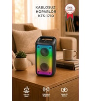 Torima Bluetooth Hoparlör Rgb Işıklı Kablosuz Speaker KTS-1710 Siyah