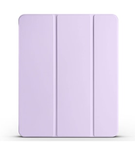 Apple iPad Air 13 2024 Uyumlu Zore Smart Cover Kalem Bölmeli Standlı 1-1 Kılıf (Lila)