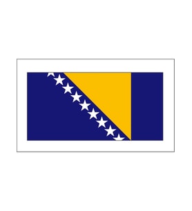 Bosna Hersek Bayrağı Sticker 20CM
