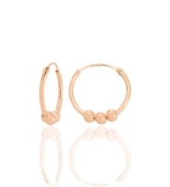 Gümüş rose 16 mm italyan toplu halka küpe  SGTL12756ROSE