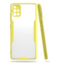 Newface Samsung Galaxy A71 Kılıf Platin Silikon - Sarı