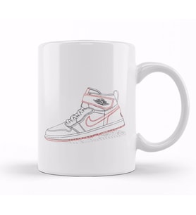 Nike Air Jordan 1 Kupa Bardak Porselen