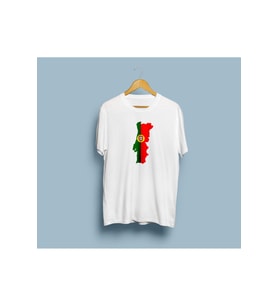 Oversize Portekiz / Portugal Haritası tasarım unisex T-shirt