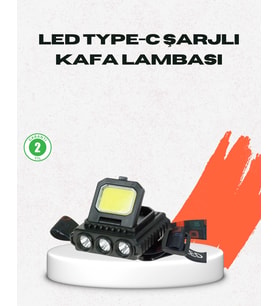 Usb Şarjlı Kafa Feneri 800 Lumen Ayarlanabilir Cob Ve Xpe Led