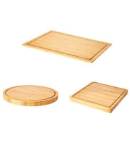 Kesme Tahtası MeridyenDukkan Bambu 3Parça Kesme Tahtası IKEA (KAHVE)