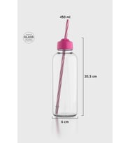 Renga Felix 450 ml Pipetli Cam Şişe 181010 Turkuaz (Fuşya)