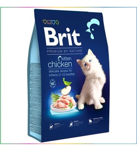 Brit Premium Kitten Tavuk ve Somonlu Yavru Kedi Maması 8 kg