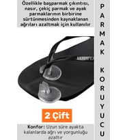 Konforlu Rahat Ağrı Sürtünme Önleyici Terlik Ayak Parmak Arası Koruyucu Ayrıştırıcı Silikon 2 Çift