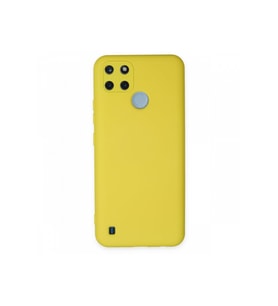 Çınarcık Dev Realme C21Y Kılıf Nano içi Kadife Silikon - Gri