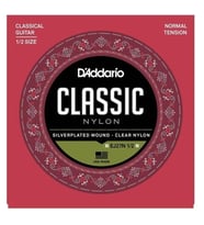 D'Addario EJ27N 1/2 Classics Serisi Klasik Gitar Tel Seti (1/2 Ölçek - Normal Tension - Gümüş Sarım)