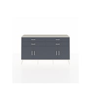 Arges Konsol 2 Raflı 4 Çekmeceli 8 Kapaklı 176x30x99 Aytaşı-Antrasit