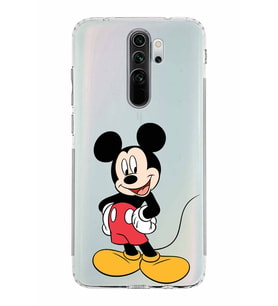 Xiaomi Redmi Note 8 Pro  Kamera Korumalı Kapak Mickey Mouse Tasarımlı Şeffaf  Kılıf