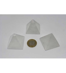 Kristal Kuvars Taşı Piramit 3'lü Set - 60gr
