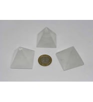 Kristal Kuvars Taşı Piramit 3'lü Set - 60gr