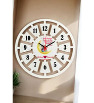Sevgiliye Hediye Duvar Saati 40cm 004 (Beyaz)