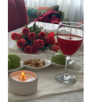 ŞARAP MUM (Kırmızı)