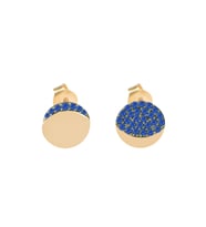 EMILIANO JEWELLERY 925 AYAR GÜMÜŞ YÜVALAK SIYAH TAŞLI KÜPE