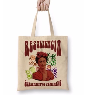 Resiliencia Frida Kahlo Bez Çanta Uzun Saplı