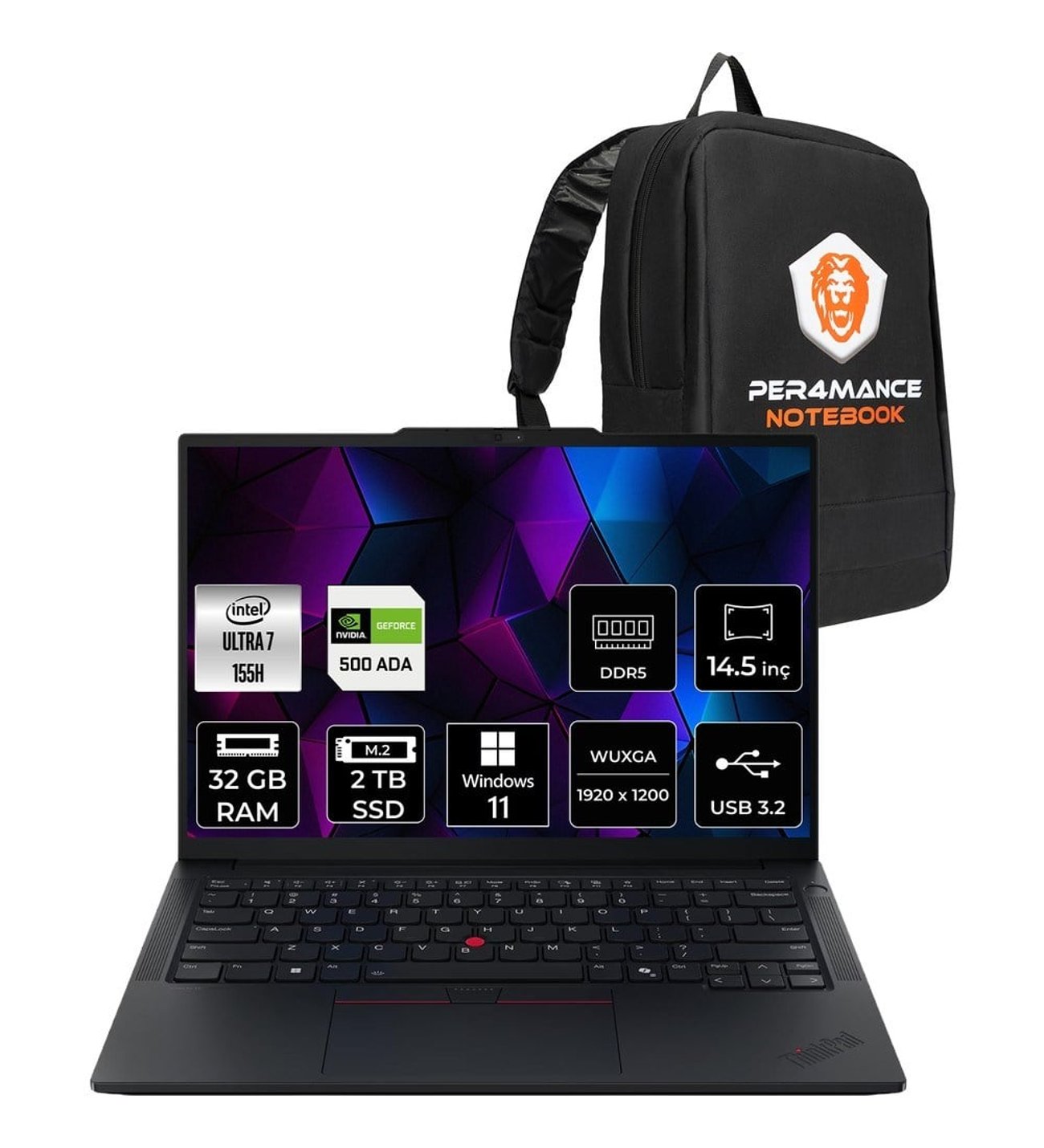 Lenovo Thinkpad P14S Gen 5 Core Ultra 7 155H İş İstasyonu 32GB RAM