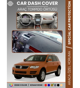 VOLKSWAGEN TOUAREG (2002-2010) Torpido Örtüsü Ön Göğüs Koruma Torpido Koruma Tam Uyum Araca Özel