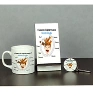Türkçe Öğretmeni Üçlü Set (Kupa + Telefon Standı + Anahtarlık) 002