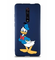 Xiaomi Redmi K20 Pro Soft Premier Kapak Donald Duck-D Tasarımlı Silikon Kılıf - Lacivert (Şeffaf)